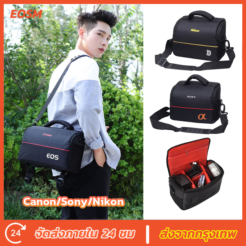 eosm-กระเป๋ากล้อง-dslr-camera-bag-นำไปใช้กับ-nikon-canon-กันกระแทกและทนทาน