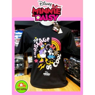 เสื้อDisney ลาย Daisy&amp;minnie สีดำ (MK-041)