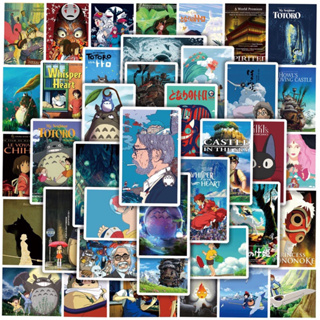 สติ๊กเกอร์ Totoro 564 โทโทโร่ 50ชิ้น โปสเตอร์ โตโตโร่ จิบลิ ghibli ผีไร้หน้า spirited away kiki แม่มดน้อยกิกิ คาโอนาชิ