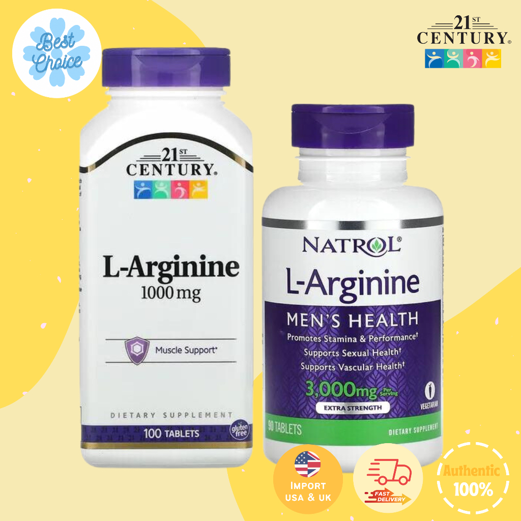 พร้อมส่ง-21st-century-l-arginine-1-000-mg-100-tablets-l-arginine-แอลอาร์จินีน-larginine-แอลอาจินีน