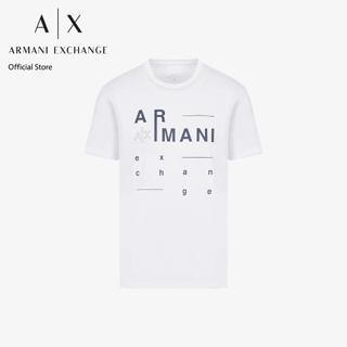 AX Armani Exchange เสื้อยืดผู้ชาย รุ่น AX3RZTFCZJ9AZ1100 - สีขาว