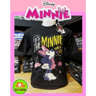 เสื้อDisney ลาย Minnie mouse สีดำ (MK-071)