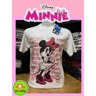 เสื้อDisney ลาย Minnie mouse สีขาว ( MK-091 )