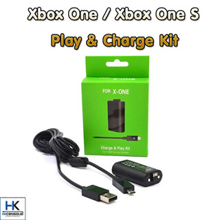 ถ่านชาร์จสำหรับจอย Xbox One , Xbox One S พร้อมสายชาร์จ Xbox One , Xbox One S play & Charge Kit + Battery Pack