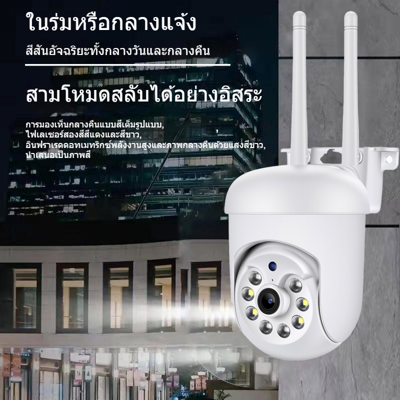 กล้องวงจรปิด-5g-hd-ล้านพิกเซล1080p-wifi-กล้องวงจรปิดหมุนได้-360-การติดตามวิว-กล้องเชื่อมต่อ-กันน้ำ-มีไมโครโฟนและลำโพง