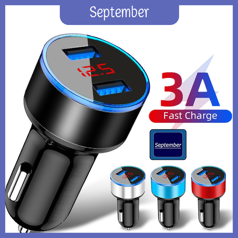 september-2-in-1-ที่ชาร์จในรถ-ชาร์จเร็ว-qc3-0-usb-car-charger-quick-charge-หัวชาร์จ-2ช่อง-usb-3-0-อะแดปเตอร์-ชาร์จในรถ