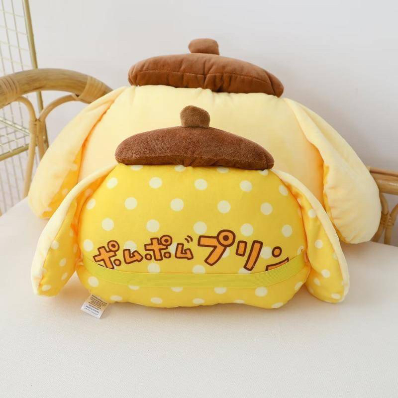 หมอนรองคอในรถ-ที่หุ้มเบลท์-belt-หมอนอิง-pompompurin