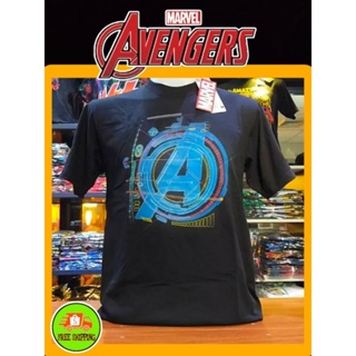 เสื้อMarvel ลาย Avengers สีดำ (MVX-079)