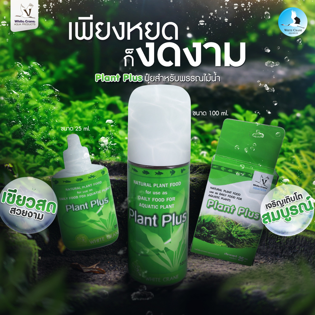 ปุ๋ยน้ำสำหรับพรรณไม้น้ำ-plant-plus-ไวท์เครน-25-ml-ปุ๋ยไม้น้ำ-เหมาะสำหรับเสริมธาตุอาหารให้กับ-ต้นไม้น้ำ-ตู้ไม้นำ้-ไม้นำ้