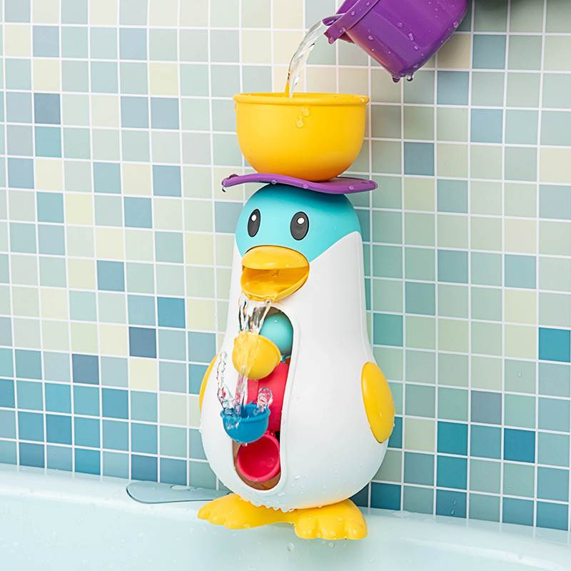 ohiona-ของเล่นอาบน้ำเด็ก-ของเล่นพ่นน้ำ-ติดผนัง-รูปการ์ตูนเป็ด-น่ารัก-ของเล่นอาบน้ำเด็ก