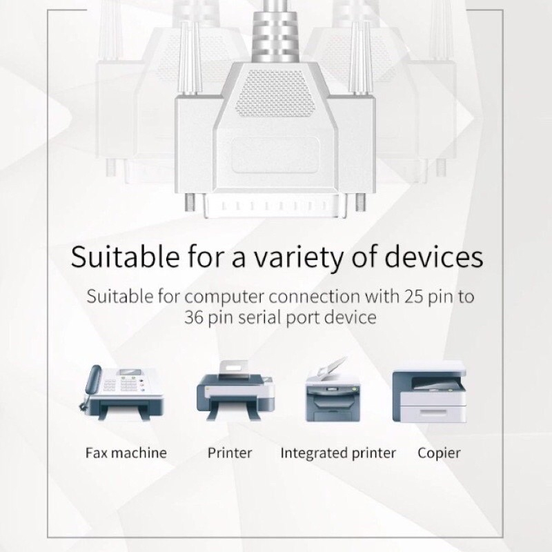 สายเครื่องพิมพ์-สายพาราเรียล-cable-parallel-printer-สายใหญ่-db25-prnter-cable