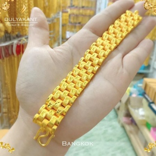 เลสข้อมือ หนัก 5 บาท ยาว 6-8 นิ้ว B463 bracelet สร้อยข้อมือทอง เลสข้อมือ สร้อยทอง ทองเหมือนแท้ ทองไม่ลอกไม่ดำ