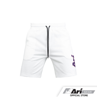 ARI RETRO CYBER SHORTS - WHITE/PURPLE/BLACK กางเกงขาสั้น อาริ ไซเบอร์ สีขาว