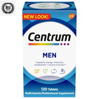 Centrum Multivitamins Men Multimineral Supplement 120 tablets วิตามินรวมสำหรับผู้ชาย อาหารเสริมหลายชนิด สหรัฐอเมริกา