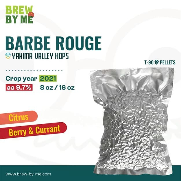ฮอปส์-barbe-rouge-8oz-หรือ-16oz-pellet-hops-t90-โดย-yakima-valley-hops-ทำเบียร์-homebrew