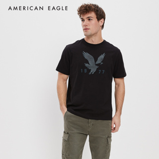 American Eagle Super Soft Logo Graphic T-Shirt เสื้อยืด ผู้ชาย กราฟฟิค (NMTS 017-2861-043)