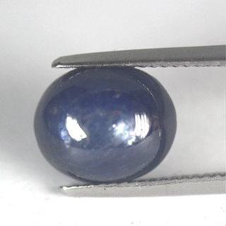 พลอยหลังเบี้ยบลูแซฟไฟซ์ (Blue Sapphire) นน6.40กะรัต