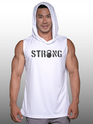 STRONG เสื้อฮู้ดแขนกุด Sleeveless Hoodies