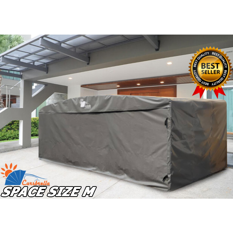 ที่จอดรถยนต์-carsbrella-รุ่นa-space-b-size-s-m-l-xl-สำหรับรถทุกขนาด-ยืด-หด-พับ-เก็บได้-ป้องกันน้ำาจากฝน-100-a