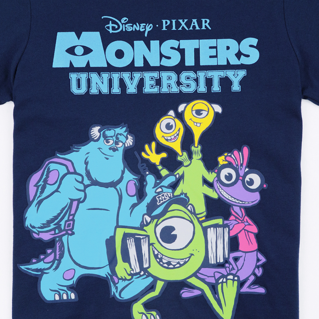 disney-men-amp-boy-family-monsters-university-t-shirt-เสื้อยืดผู้ชายและเด็ก-มอนสเตอร์-สินค้าลิขสิทธ์แท้100-characters-studio