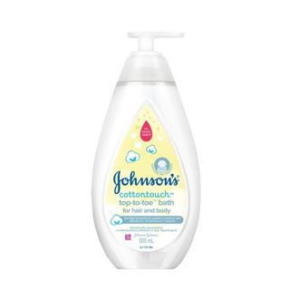 Johnsons Cottontouch Top-to-Toe Bath (500 มล.) จอห์นสัน คอตตอนทัช ท็อปทูโท บาธ สบู่เหลวอาบน้ำและสระผม