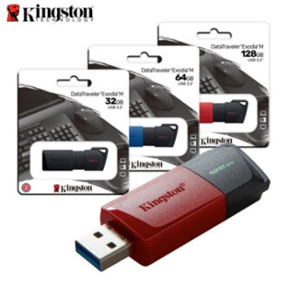 งานเเท้100% แฟลชไดร์ฟ Kingston 32GB / 64GB / 128 GB DataTraveler USB 3.1/3.0 FlashDrive ถ้าเช็คเเล้วไม่เเท้ยินดีคืนเงิน