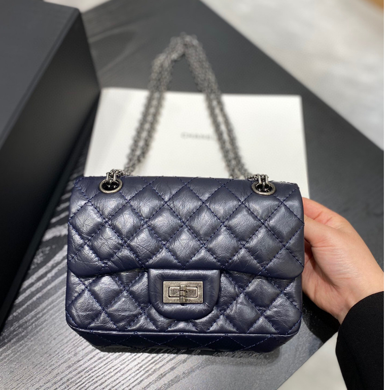 พรี-ราคา13500-chanel-2-55-หนังแท้-กระเป๋าสะพายข้าง-กระเป๋าสะพาย20cm