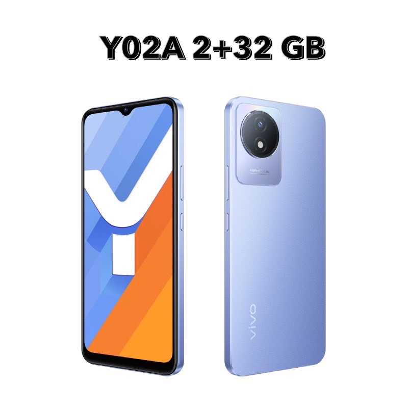 Vivo Y02A (Ram3/32Gb) แบต 5,000 mAh จอ 6.51 นิ้ว รับประกันศูนย์วีโว่ ...