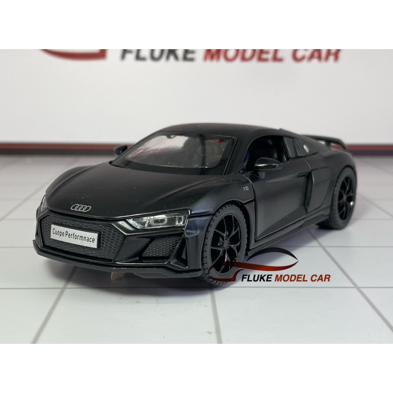 โมเดลรถ-audi-r8-1-32-มีไฟ-มีเสียง-มีกล่อง-โมเดลรถเหล็ก