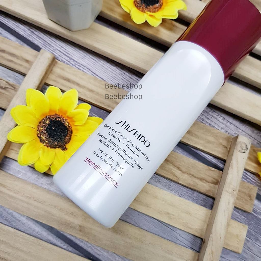 shiseido-complete-cleansing-microfoam-180ml-ผลิต-03-2023-โฟมล้างเครื่องสำอาง