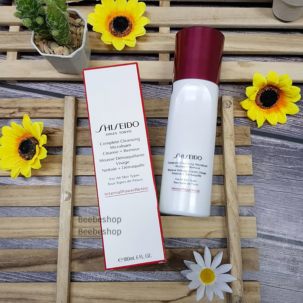 shiseido-complete-cleansing-microfoam-180ml-ผลิต-03-2023-โฟมล้างเครื่องสำอาง