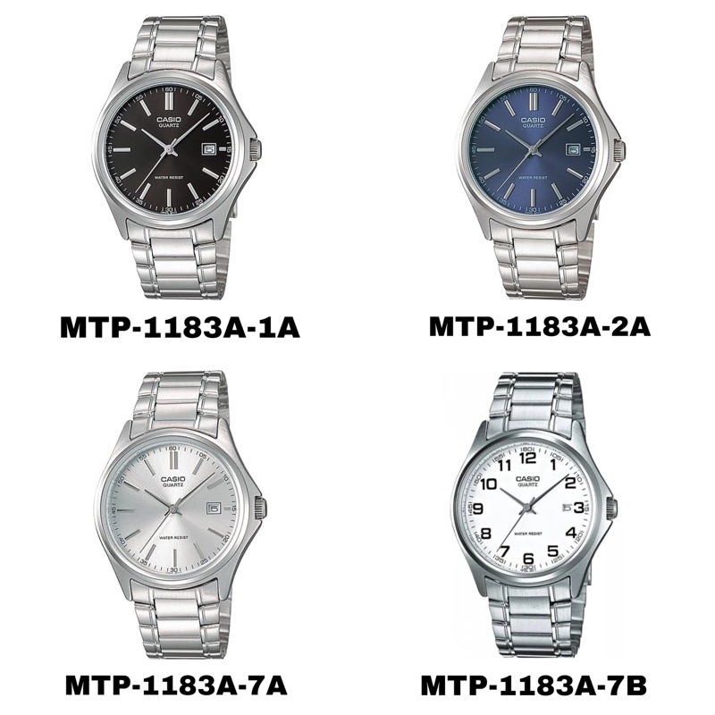 Casio นาฬิกาข้อมือผู้ชาย รุ่น MTP-1183A, MTP-1183A-1A, MTP-1183A-2A ...