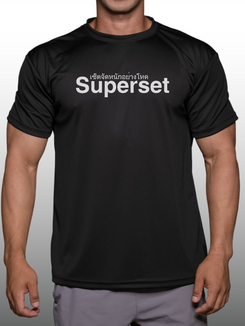 superset-เสื้อยืดแขนสั้นผู้ชาย-men-s-gym-workout-bodybuilding-muscle-t-shirt