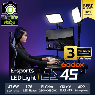 Godox LED ES45 Kit , E-Sport, Live Streame, Video ( 47.6W Bi-Color 2800K-6500K ] - รับประกันศูนย์ Godox Thailand 3ปี