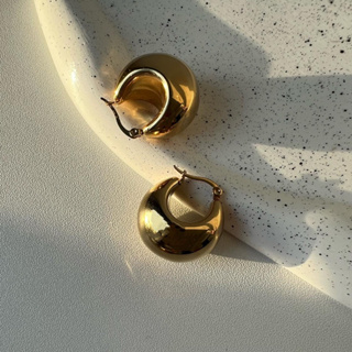 Adoreofficial.bkk | Round ball gold earring