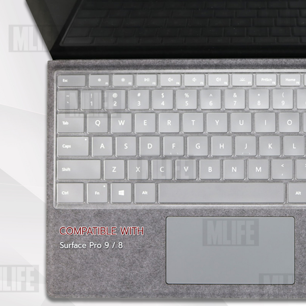 mlife-แผ่นซิลิโคน-surface-pro-9-8-ซิลิโคนรอง-คีย์บอร์ด-เคส-silicone-keyboard-case