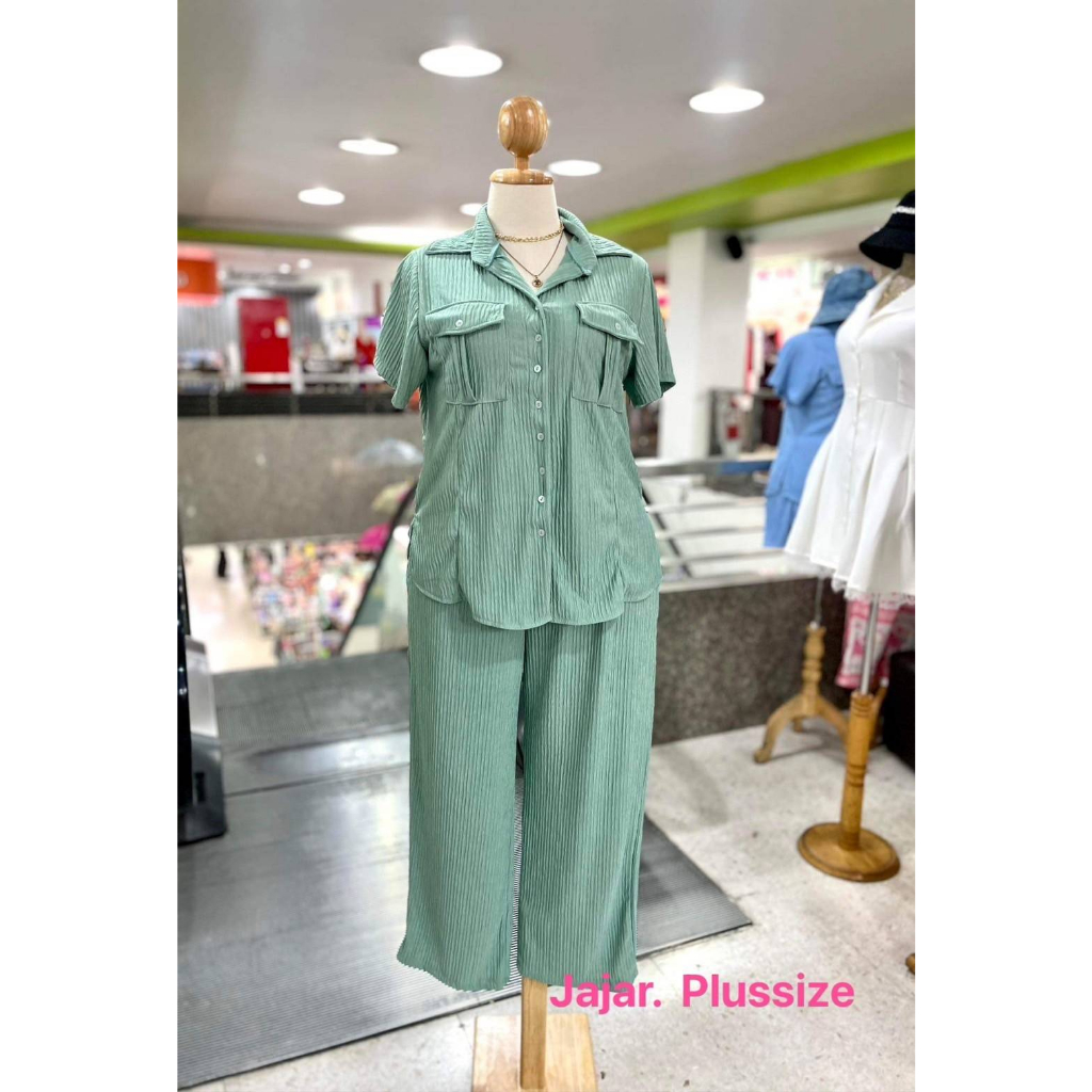 plussize-ชุดเซ็ตคนอ้วน-bust-อก-38-50-lenght-ยาว-27-waist-เอว-32-44-hips-สะโพก-50-lenght-ยาว-40