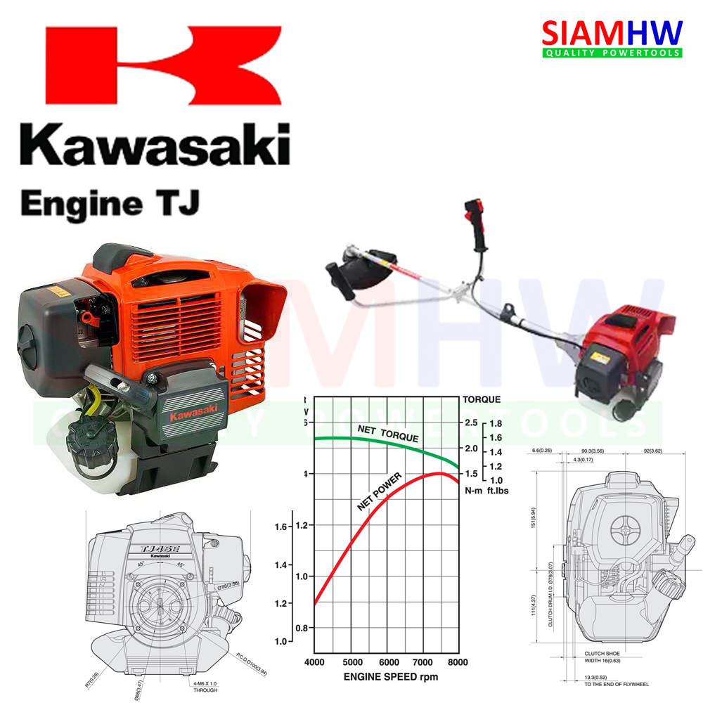KAWASAKI เครื่องตัดหญ้า รุ่น TJ45 | Shopee Thailand