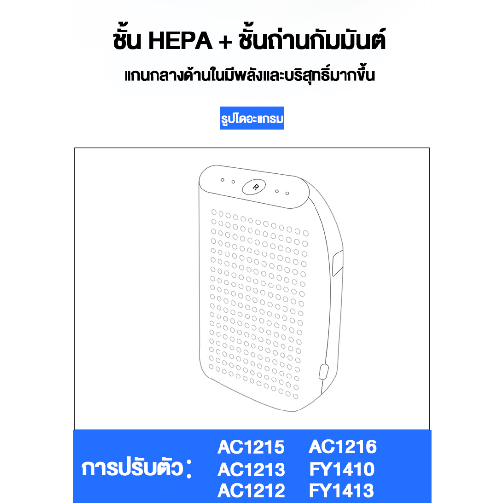 เข้ากันได้ดี-air-purifier-filter-philips-เครื่องฟอกอากาศ-เครื่องกรองอากาศ-กรองอากาศ-แผ่นกรองอากาศ-ac1215-ac1212-ฟอกอากา