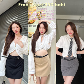 Cintage♡ CT1938 กระโปรงสั้นเบสิคfrank861 🧸