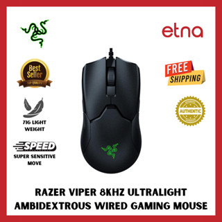 Razer Viper 8KHz Ultralight Ambidextrous Wired Gaming Mouse