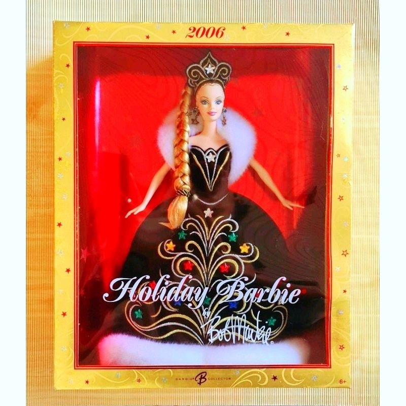 กล่องสวย-รุ่นสะสม-barbie-holiday-2006-doll-by-bob-mackie-ขายตุ๊กตาบาร์บี้งานกล่อง-สินค้าใหม่พร้อมส่ง