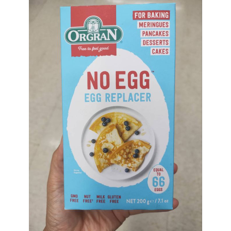 Orgran Novegg Egg Replacer For Baking ใช้ทดแทนไข่ สำหรับทำขนม 200 กรัม