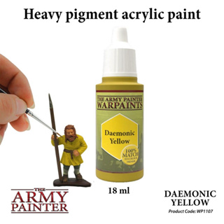🔥มีของพร้อมส่ง🔥 Army Painter Daemonic Yellow AP-WP1107 สีทาโมเดล สีอะคริลิค สูตรน้ำ Water Based Acrylic รุ่นใหม่