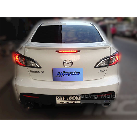 ไฟเบรคในสปอยเลอร์-mazda3-2011-สำหรับ-4-ประตู-led-สีแดง-ไฟ-9-ดวง-สว่างพิเศษ-งานนำเข้า