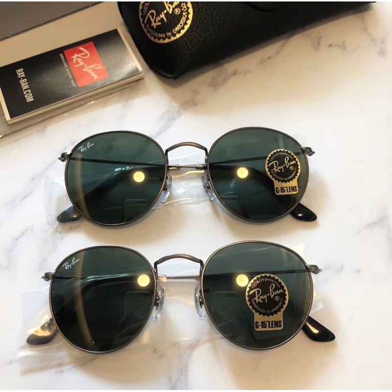 ผ่อน0-แว่นกันแดด-รุ่นยอดนิยม-ray-ban-rb3447-029-กรอบสีgunmetal-เลนส์-g-15-ขนาด-50-มม-และ-53-มม