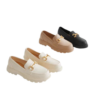 โปรโมชั่น : SHO-D-8รองเท้าคัชชู พื้นยาง น่ารัก รองเท้าแฟชั่น สไตล์เกาหลี พื้นยางนิ่ม สีพื้น