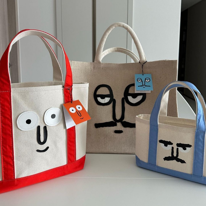 diarytools-พร้อมส่ง-amp-พรีออเดอร์-nou-nou-face-tote-bag