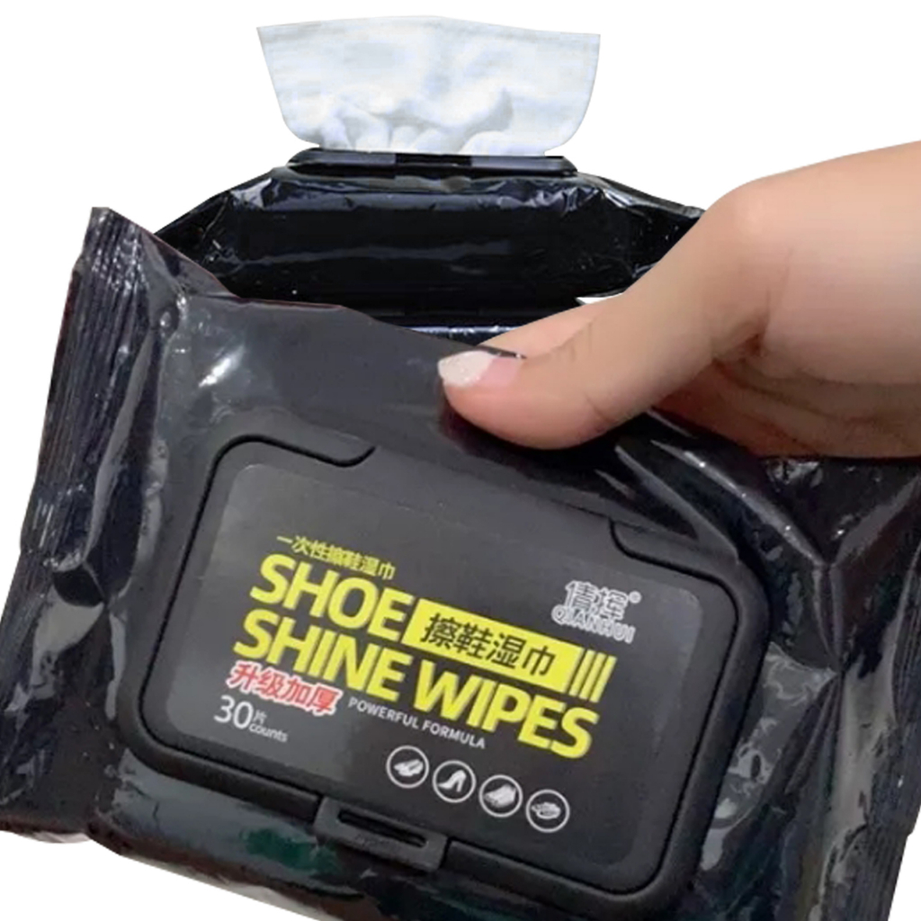 แผ่นเช็ดทำความสะอาดรองเท้า-ทิชชูเปียกเช็ด-ขจัดสิ่งสกปรก-ทำความสะอาดล้ำลึก-shoe-wipes
