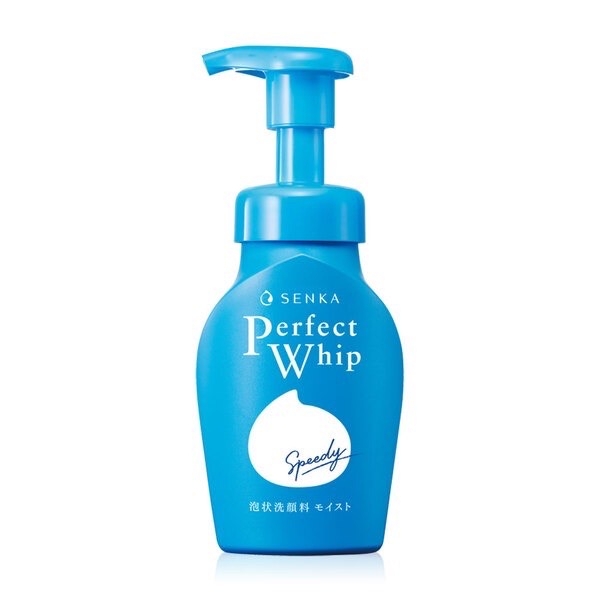 150ml-senka-speedy-perfect-whip-วิปโฟมแบบหัวปั๊มสูตรมอยซ์ทัชสำหรับผิวธรรมดา-ผิวแห้ง-150-ml